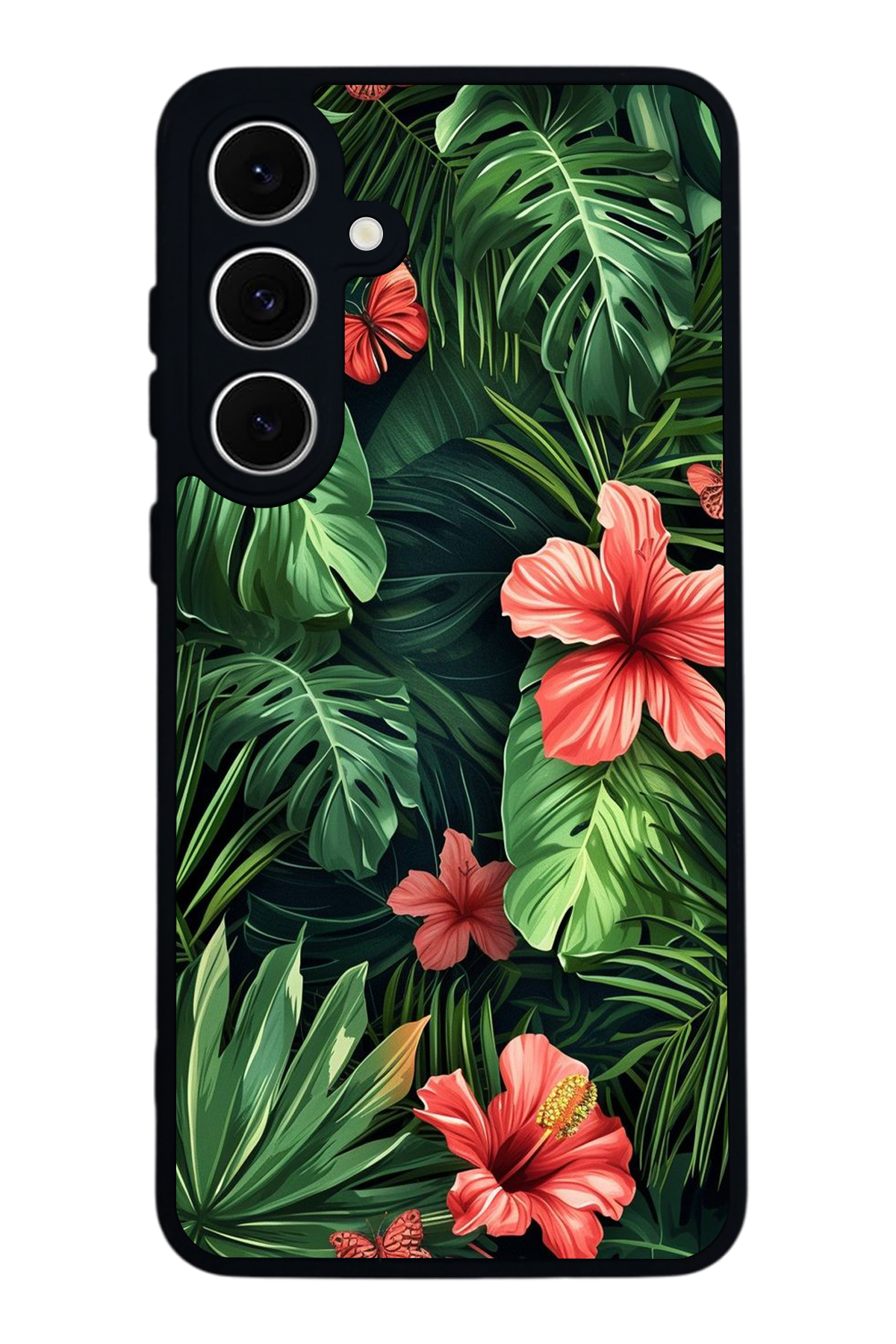 Samsung Galaxy S24 FE Uyumlu Botanik Tasarımlı Glossy Premium Kılıf