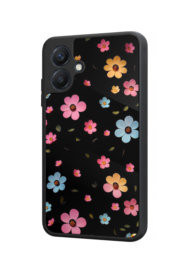 Samsung Galaxy A07 Uyumlu Cicek Tasarımlı Glossy Premium Kılıf