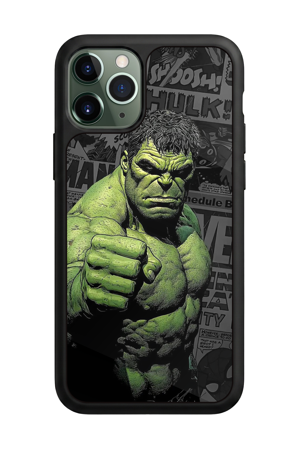 iPhone 11 Pro Max Uyumlu Hulk Tasarımlı Glossy Premium Kılıf