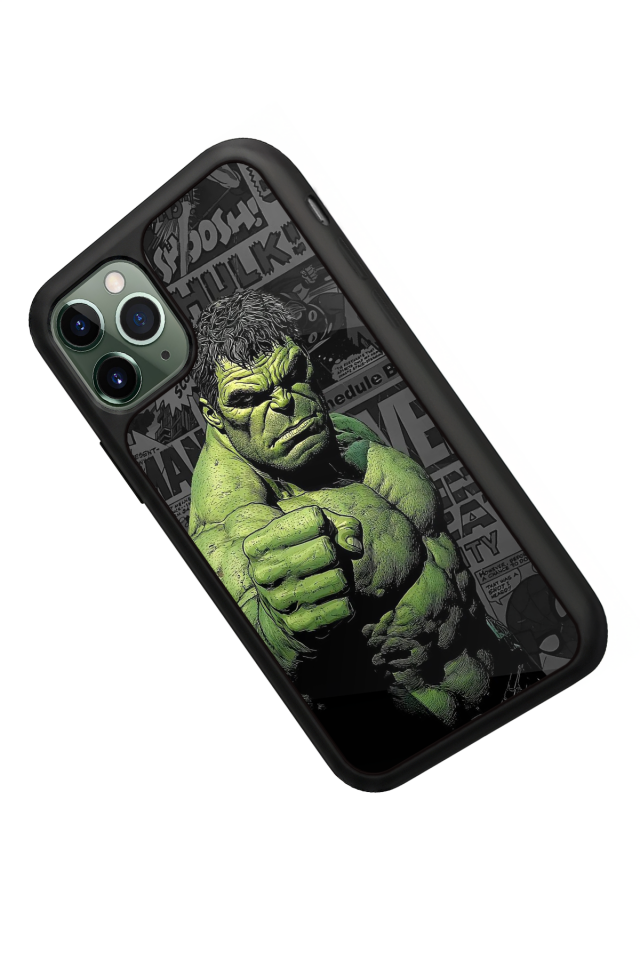 iPhone 11 Pro Max Uyumlu Hulk Tasarımlı Glossy Premium Kılıf