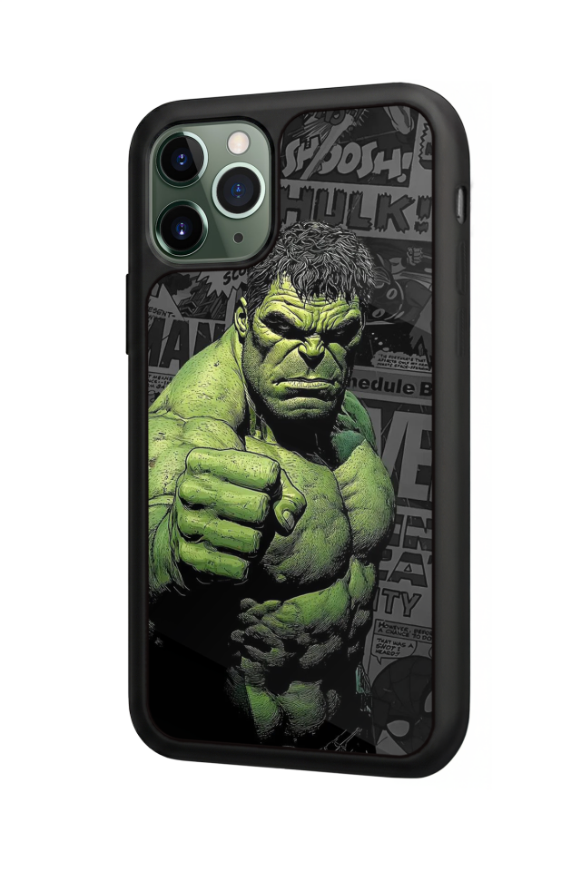 iPhone 11 Pro Max Uyumlu Hulk Tasarımlı Glossy Premium Kılıf