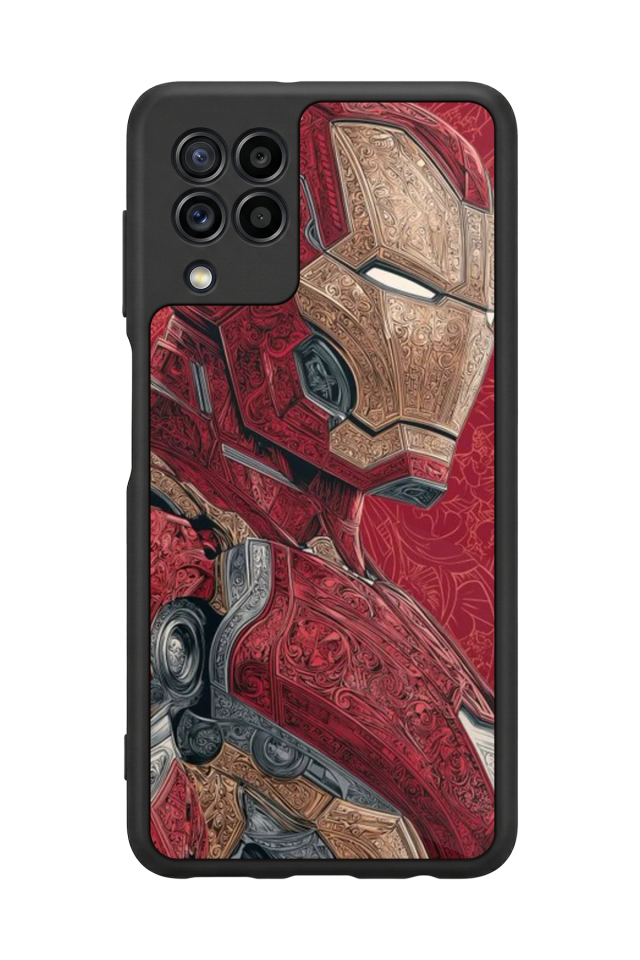 Samsung Galaxy M22 Uyumlu Iron Man ( Demir Adam ) Tasarımlı Glossy Premium Kılıf