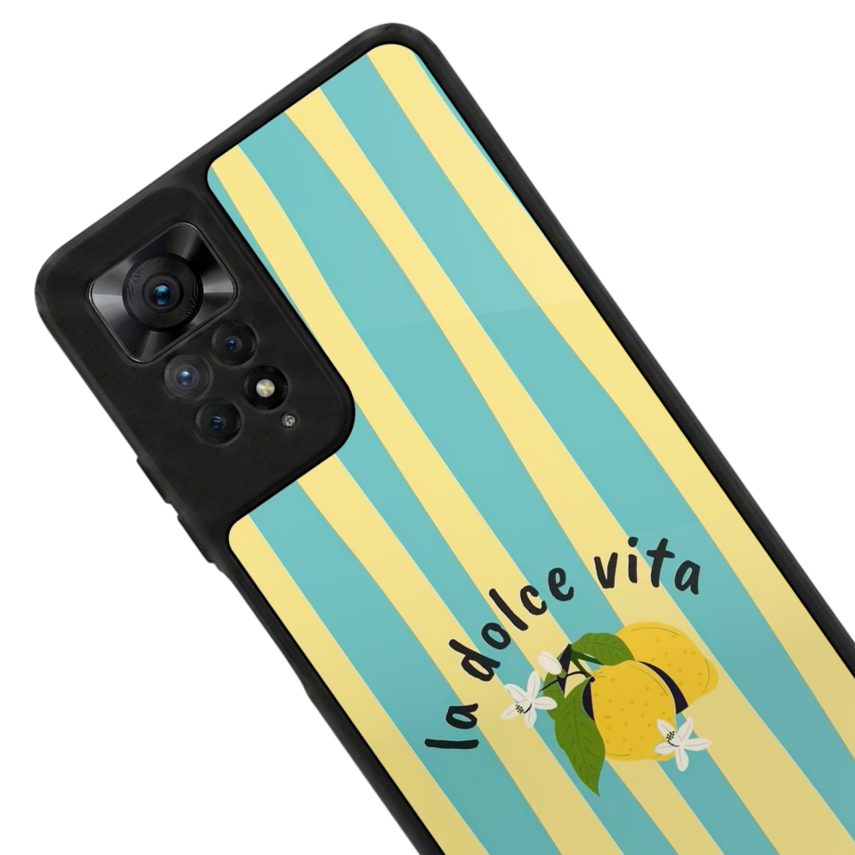 Xiaomi Redmi Note 12 Pro Uyumlu Limon Tasarımlı Glossy Premium Kılıf