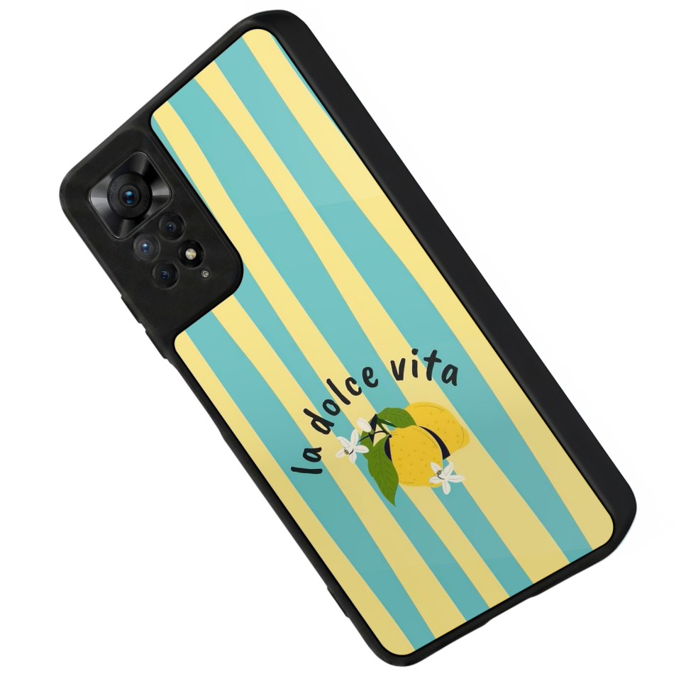Xiaomi Redmi Note 12 Pro Uyumlu Limon Tasarımlı Glossy Premium Kılıf