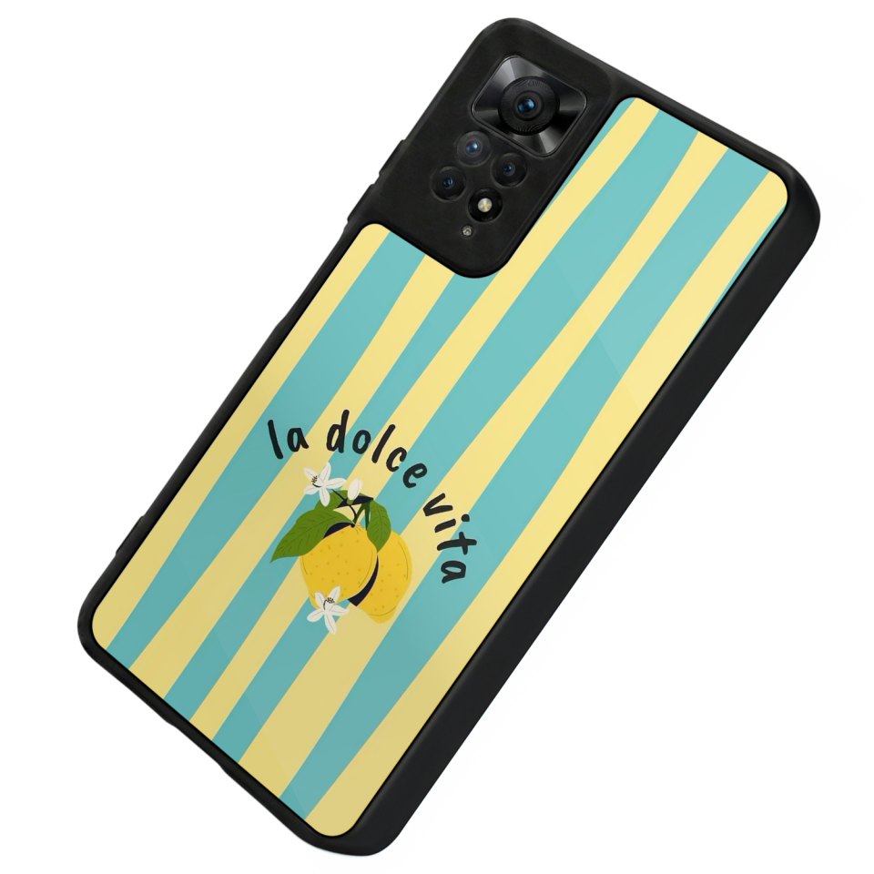 Xiaomi Redmi Note 12 Pro Uyumlu Limon Tasarımlı Glossy Premium Kılıf
