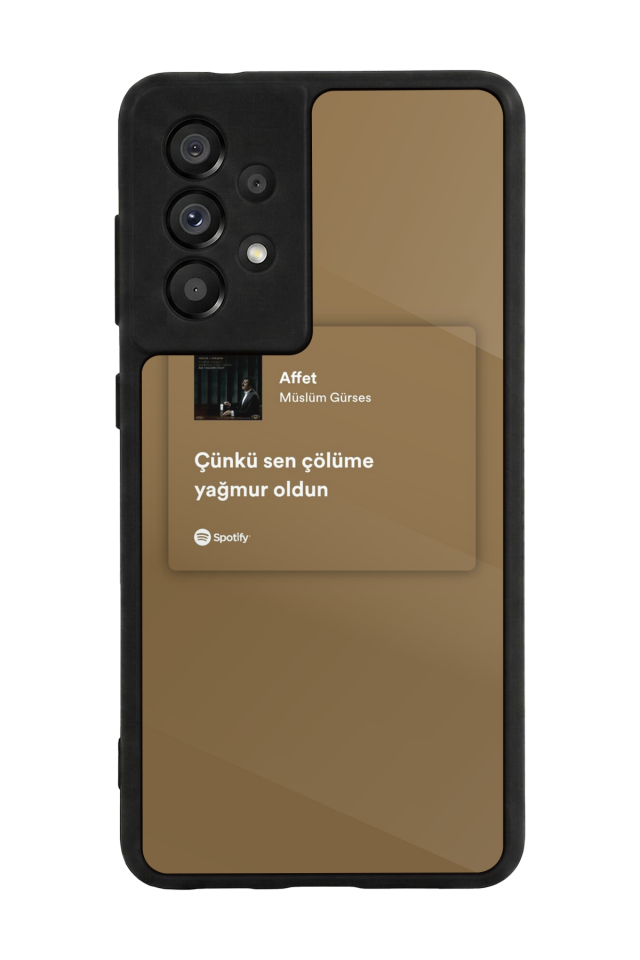Samsung Galaxy A73 Uyumlu Sarki Sozleri Tasarımlı Glossy Premium Kılıf