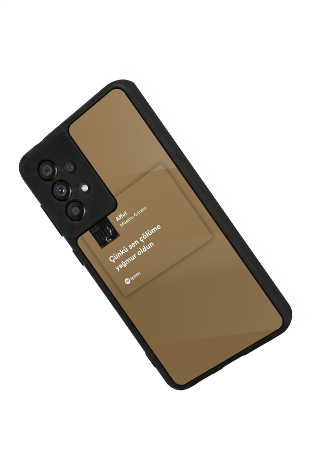 Samsung Galaxy A73 Uyumlu Sarki Sozleri Tasarımlı Glossy Premium Kılıf