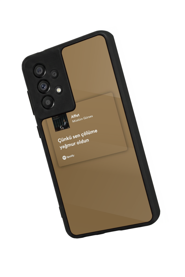Samsung Galaxy A73 Uyumlu Sarki Sozleri Tasarımlı Glossy Premium Kılıf
