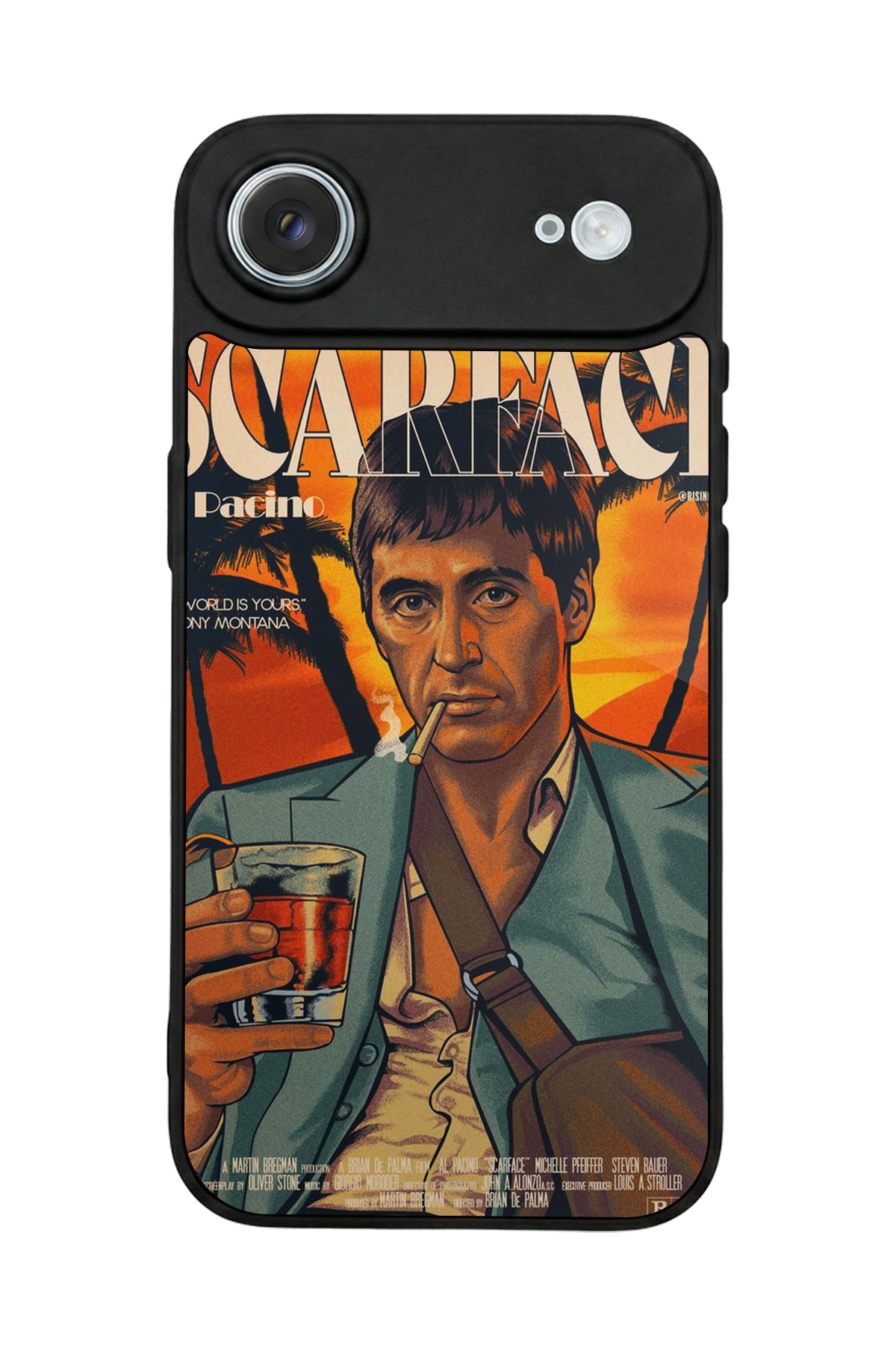iPhone 17 Air Uyumlu Scarface Tasarımlı Glossy Premium Kılıf