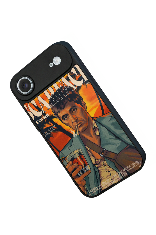 iPhone 17 Air Uyumlu Scarface Tasarımlı Glossy Premium Kılıf