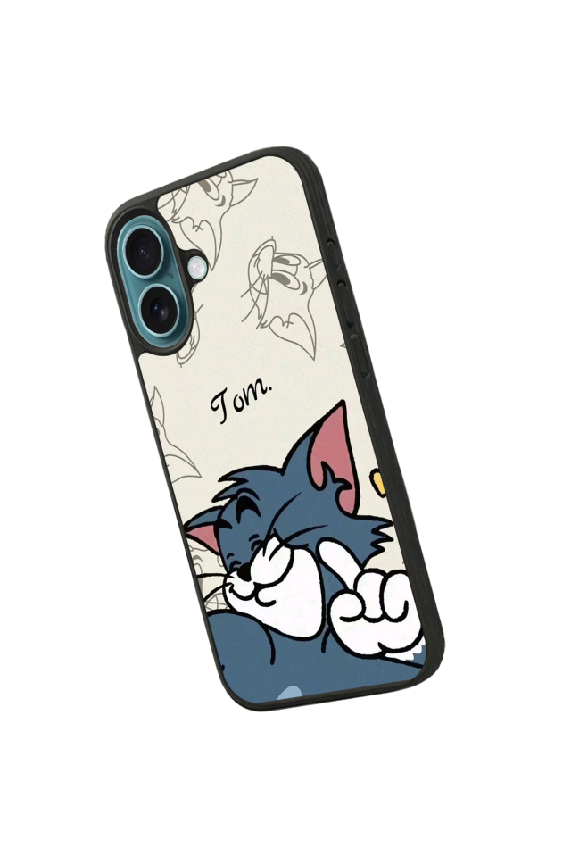 iPhone 16 Plus Uyumlu Tom And Jerry Tasarımlı Glossy Premium Kılıf