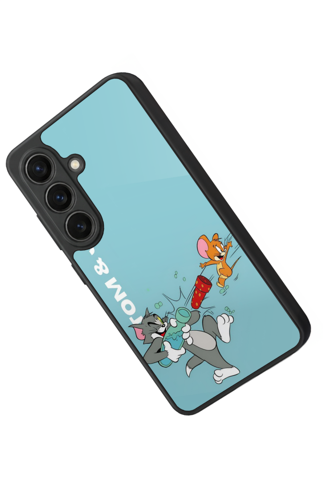 Samsung Galaxy S26 Uyumlu Tom And Jerry Tasarımlı Glossy Premium Kılıf