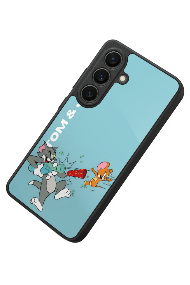 Samsung Galaxy S26 Uyumlu Tom And Jerry Tasarımlı Glossy Premium Kılıf
