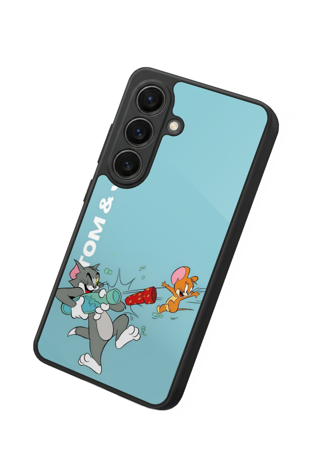 Samsung Galaxy S26 Uyumlu Tom And Jerry Tasarımlı Glossy Premium Kılıf