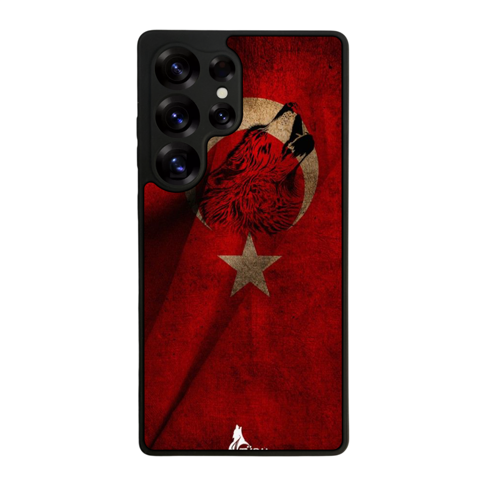 Samsung Galaxy S25 Ultra Uyumlu Türk Bayragi Tasarımlı Glossy Premium Kılıf