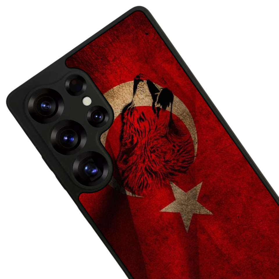 Samsung Galaxy S25 Ultra Uyumlu Türk Bayragi Tasarımlı Glossy Premium Kılıf