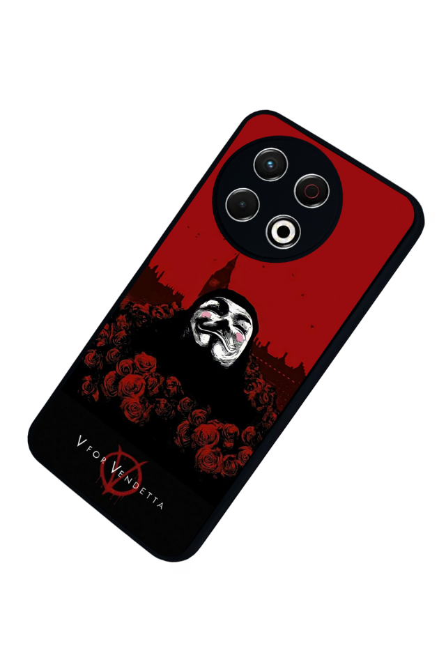 Tecno Spark 30 Pro Uyumlu Vendetta Tasarımlı Glossy Premium Kılıf
