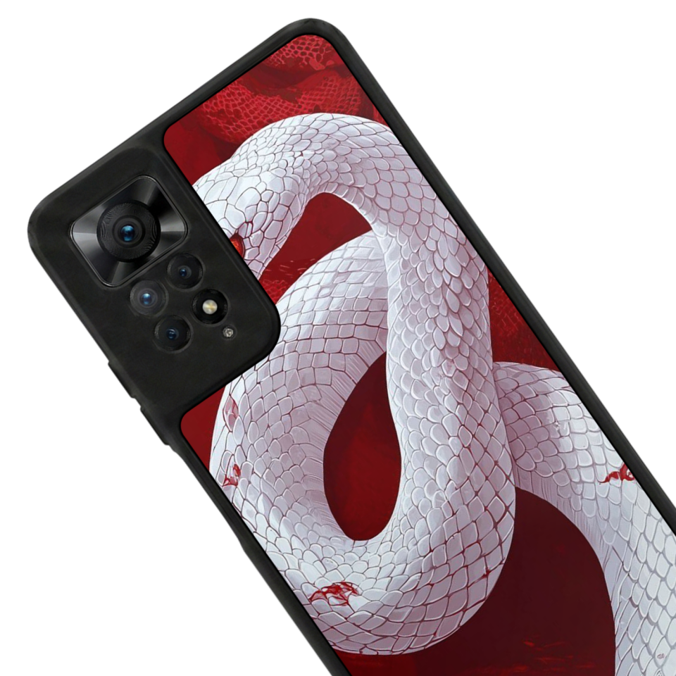 Xiaomi Redmi Note 11 Pro Uyumlu Yılan Tasarımlı Glossy Premium Kılıf