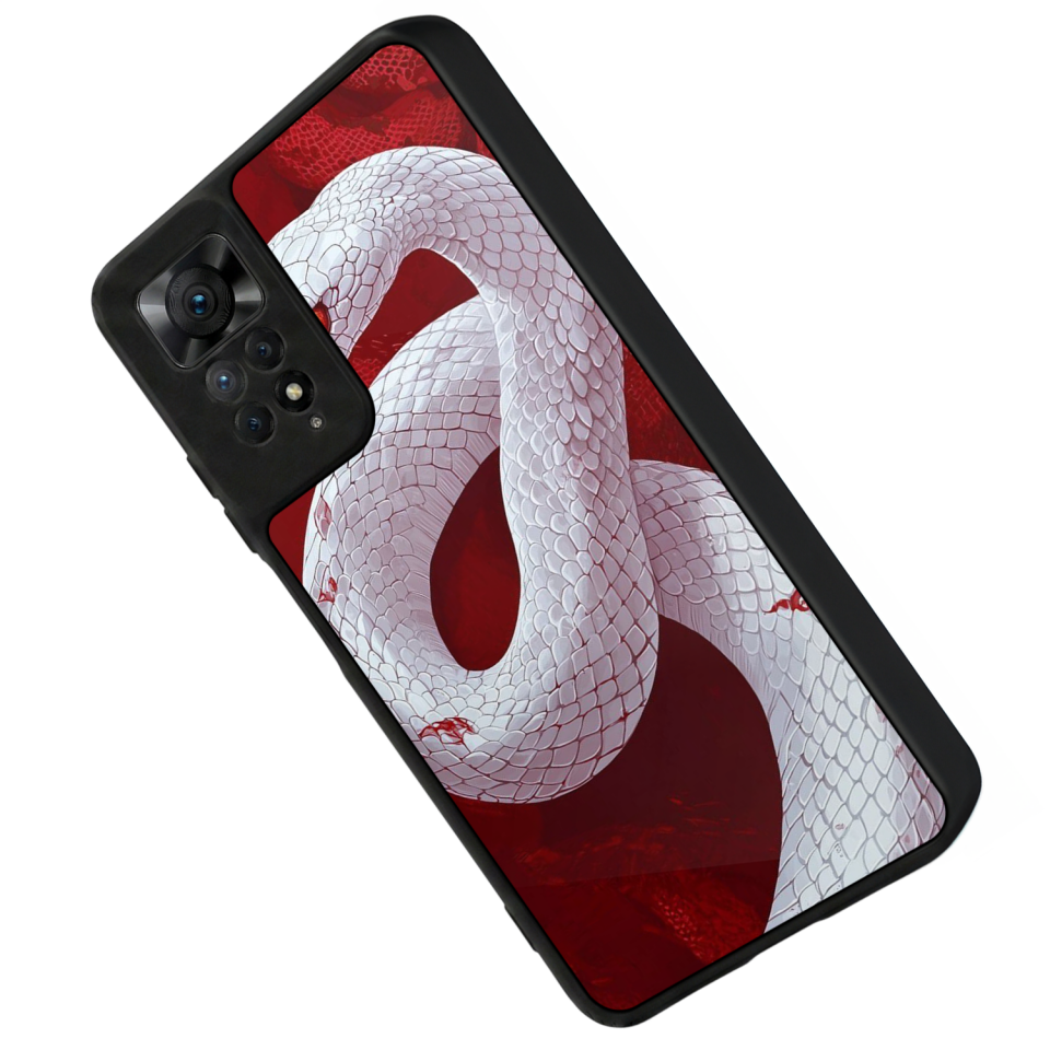 Xiaomi Redmi Note 11 Pro Uyumlu Yılan Tasarımlı Glossy Premium Kılıf