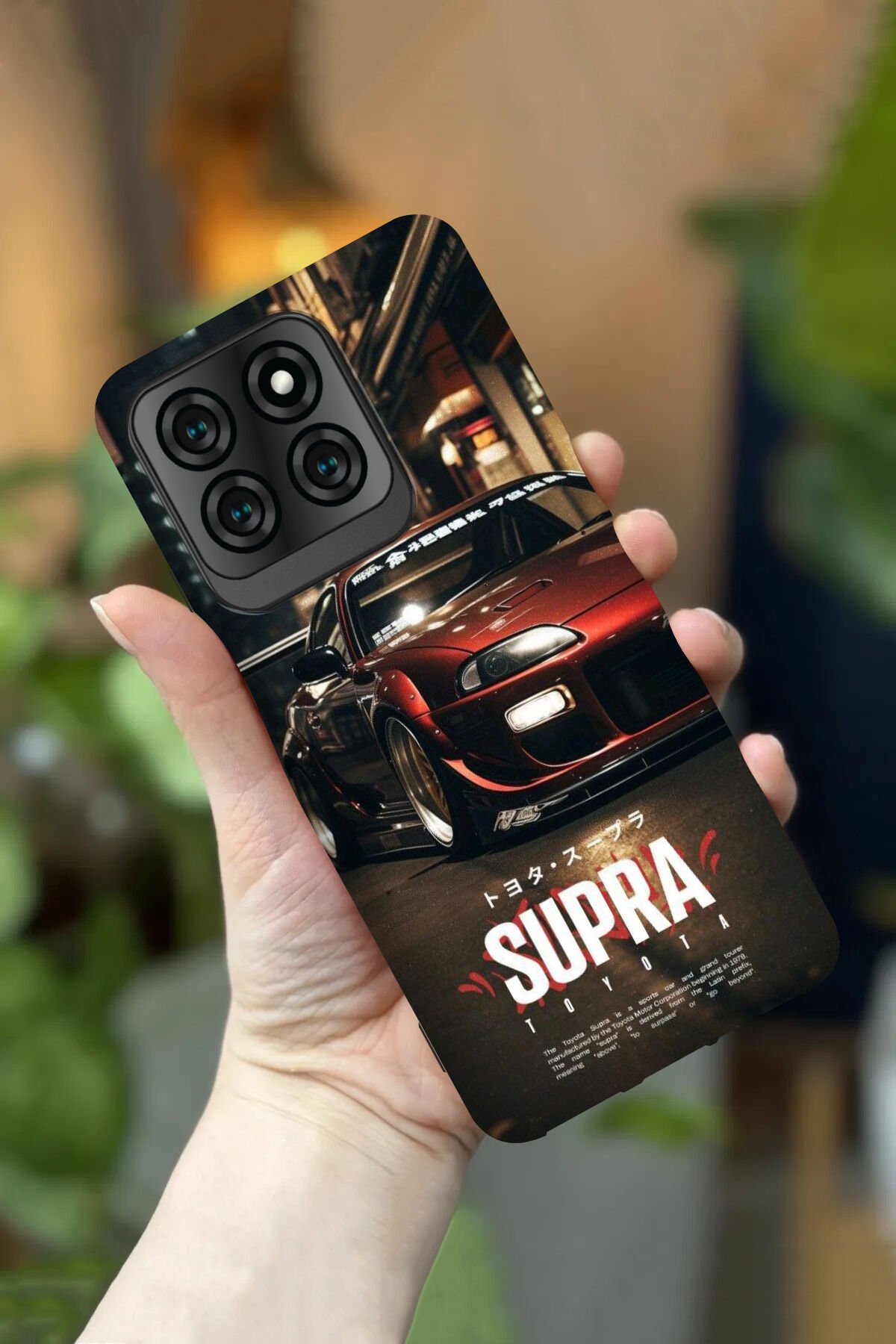 Reeder S71 Uyumlu Kamera Korumalı Supra Araba Desenli HD Baskılı Silikon Kılıf