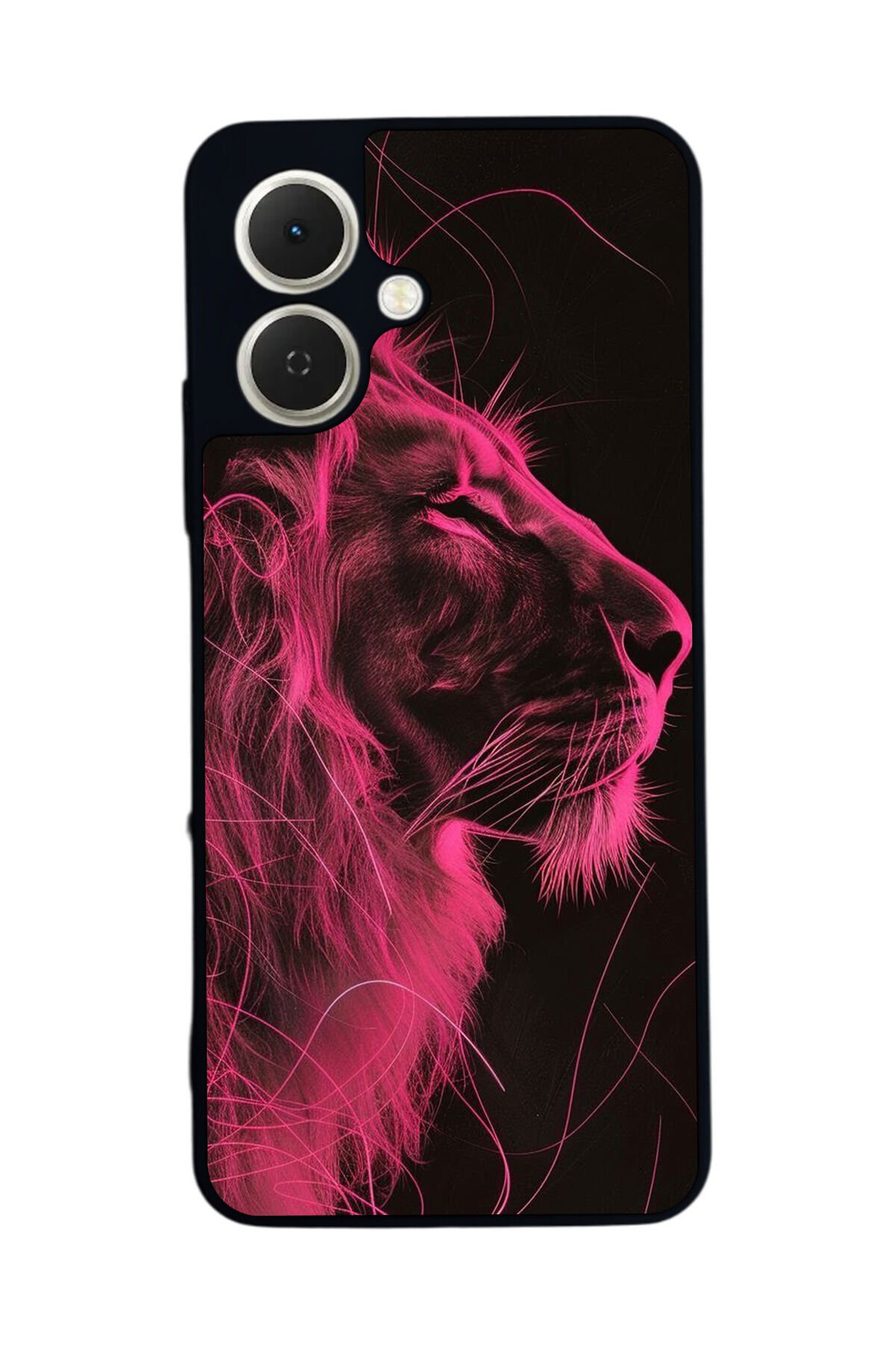 Tecno Spark GO 2 Uyumlu Aslan Tasarımlı Glossy Premium Kılıf