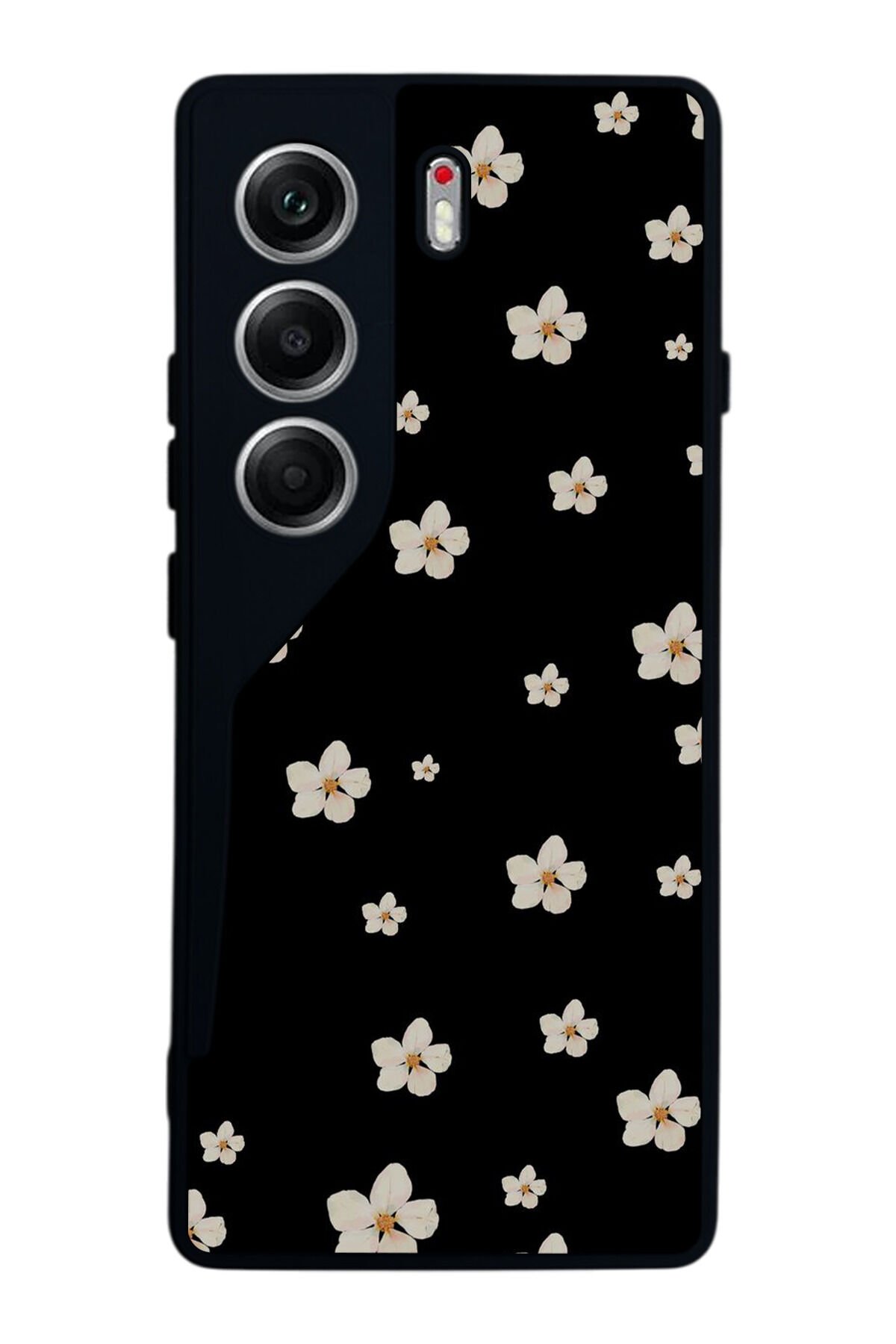 Tecno Camon 40 Uyumlu Cicek Tasarımlı Glossy Premium Kılıf