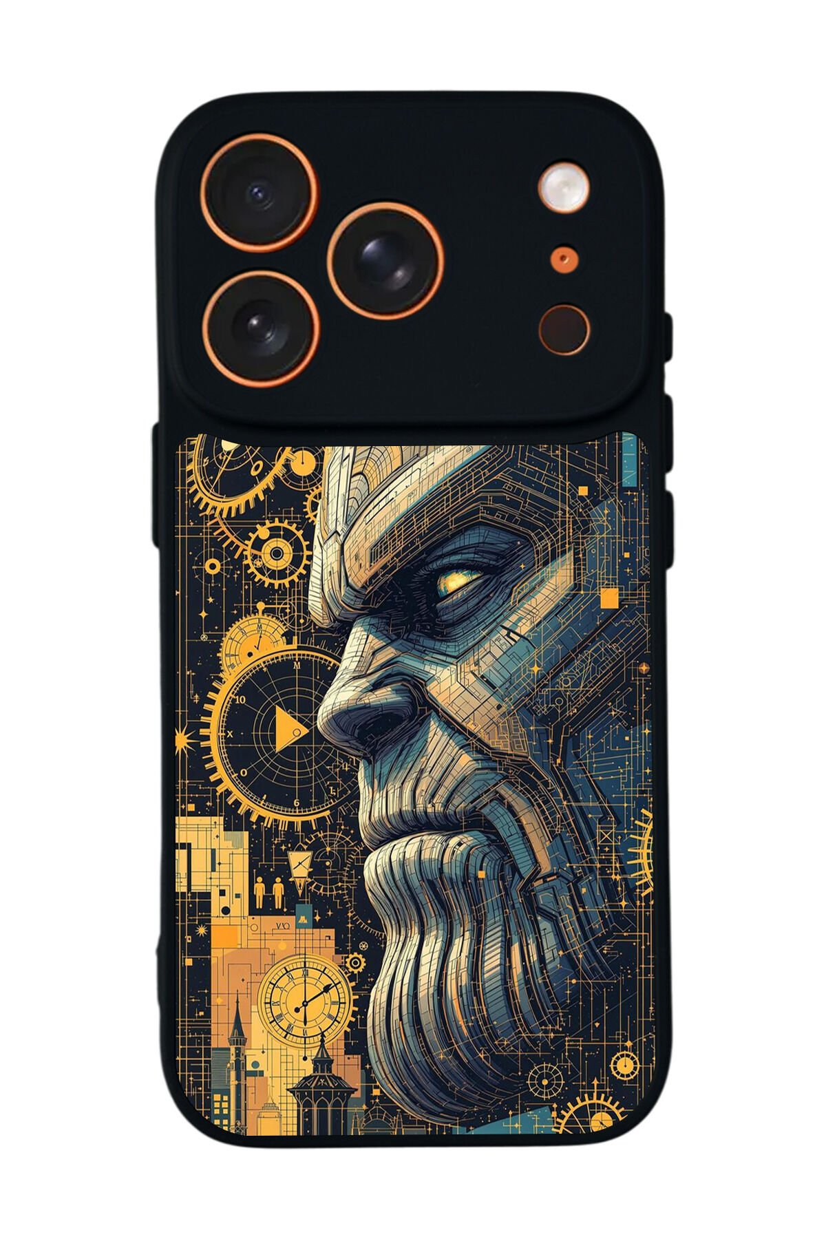 iPhone 17 Pro Uyumlu Thanos Tasarımlı Glossy Premium Kılıf