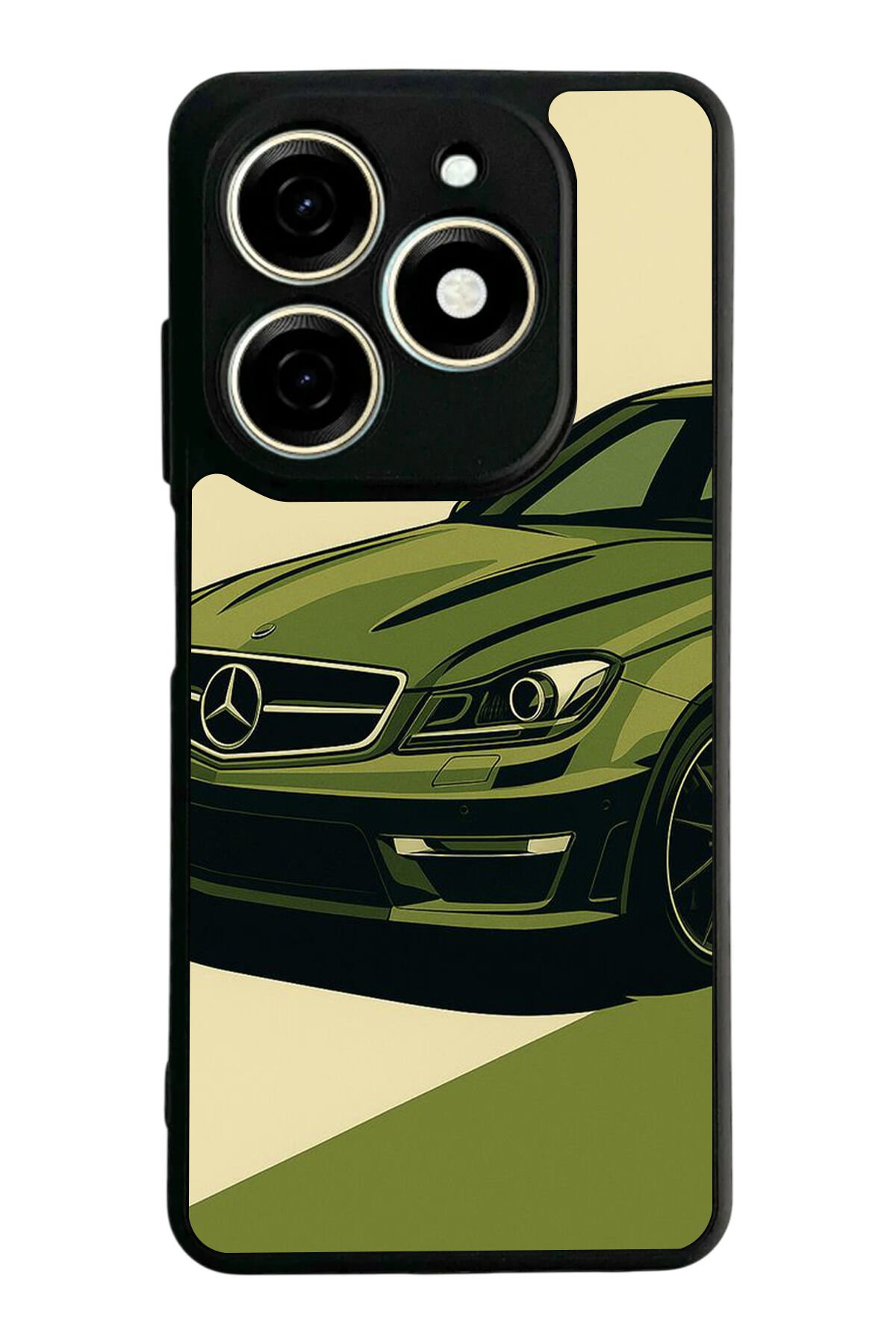 Infınıx Smart 8 Pro Uyumlu Mercedes Tasarımlı Glossy Premium Kılıf