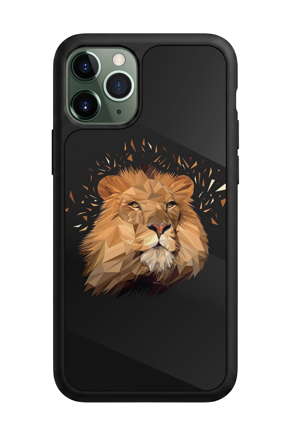 iPhone 11 Pro Max Uyumlu Aslan Tasarımlı Glossy Premium Kılıf
