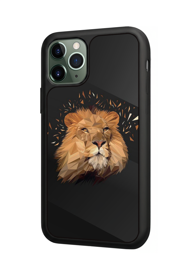 iPhone 11 Pro Max Uyumlu Aslan Tasarımlı Glossy Premium Kılıf