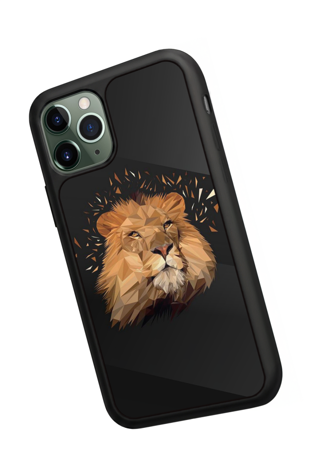 iPhone 11 Pro Max Uyumlu Aslan Tasarımlı Glossy Premium Kılıf