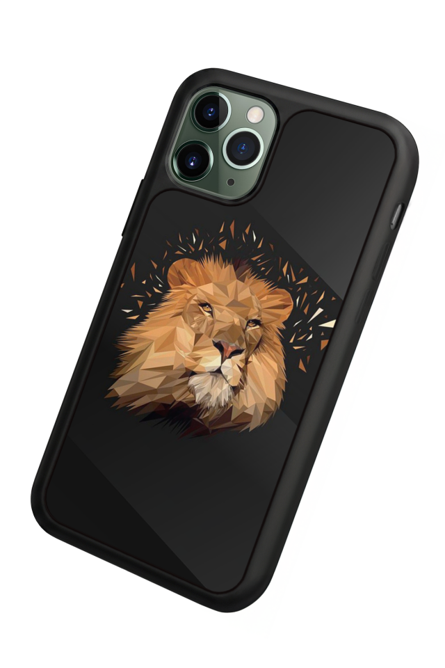 iPhone 11 Pro Max Uyumlu Aslan Tasarımlı Glossy Premium Kılıf