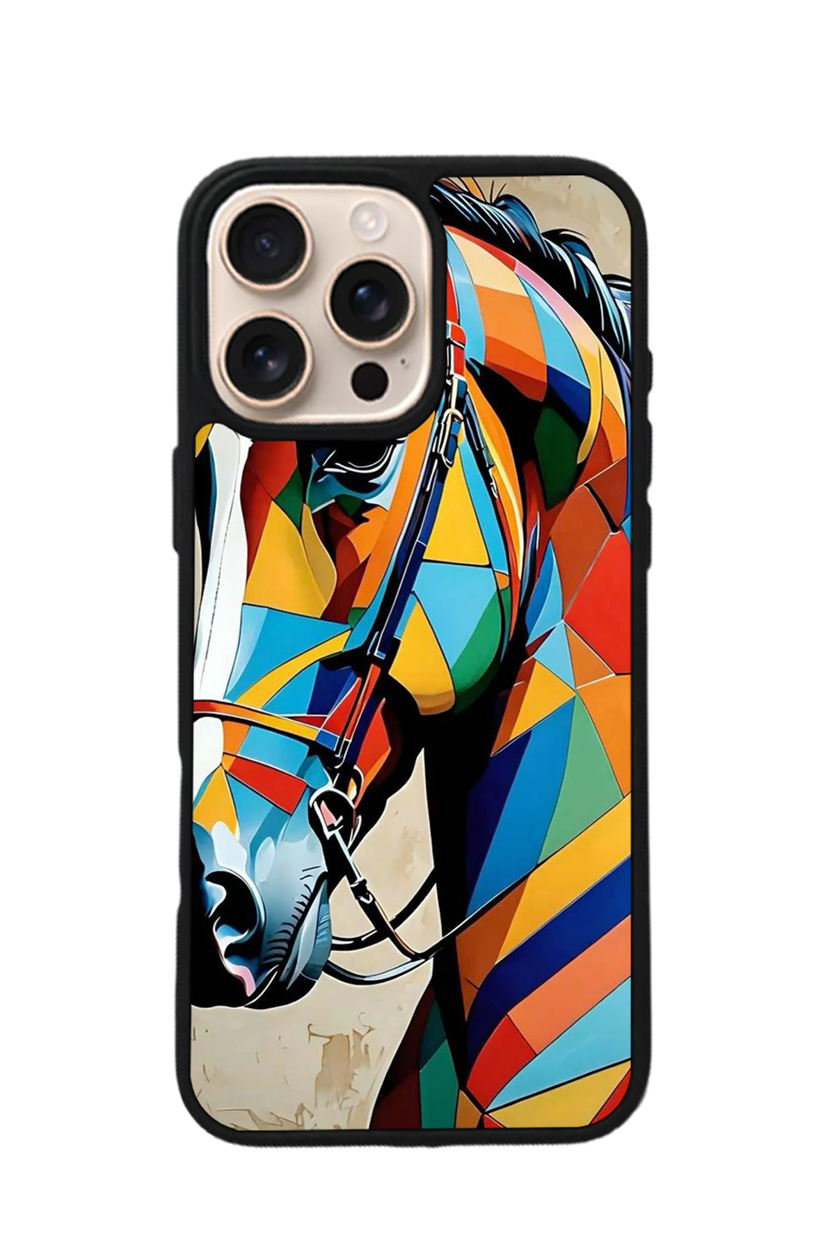 iPhone 15 Pro Max Uyumlu At Horse Tasarımlı Glossy Premium Kılıf
