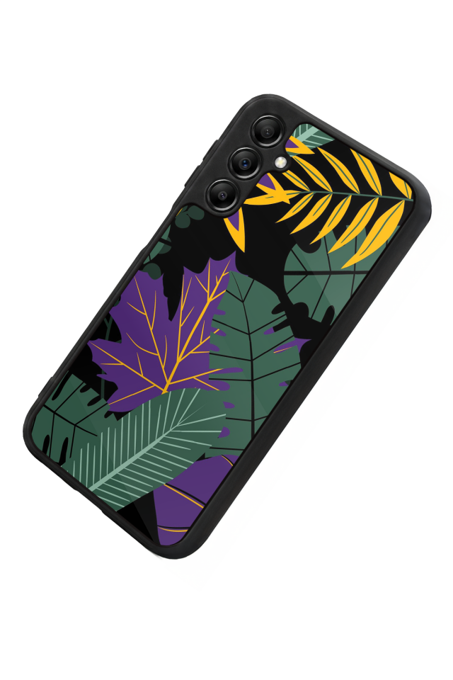 Samsung Galaxy A14 Uyumlu Botanik Tasarımlı Glossy Premium Kılıf