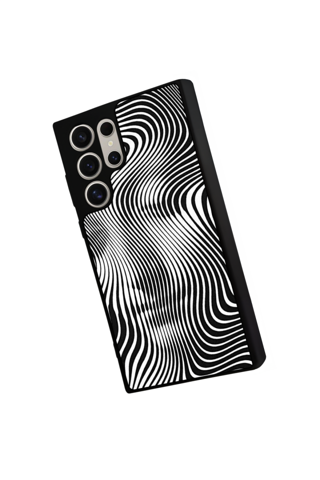 Samsung Galaxy S23 Ultra Uyumlu Çizgi Sanatı Tasarımlı Glossy Premium Kılıf