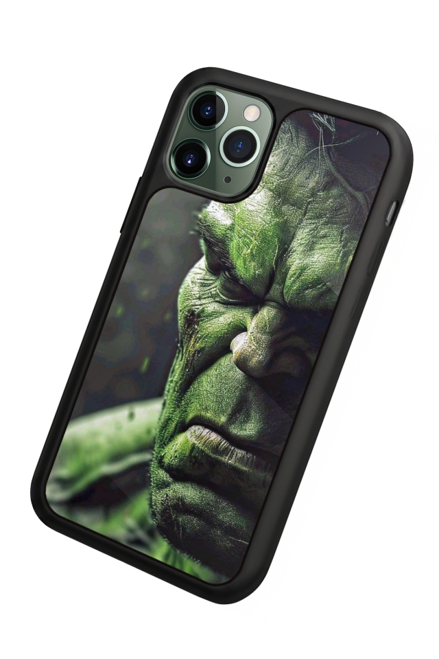 iPhone 11 Pro Max Uyumlu Hulk Tasarımlı Glossy Premium Kılıf