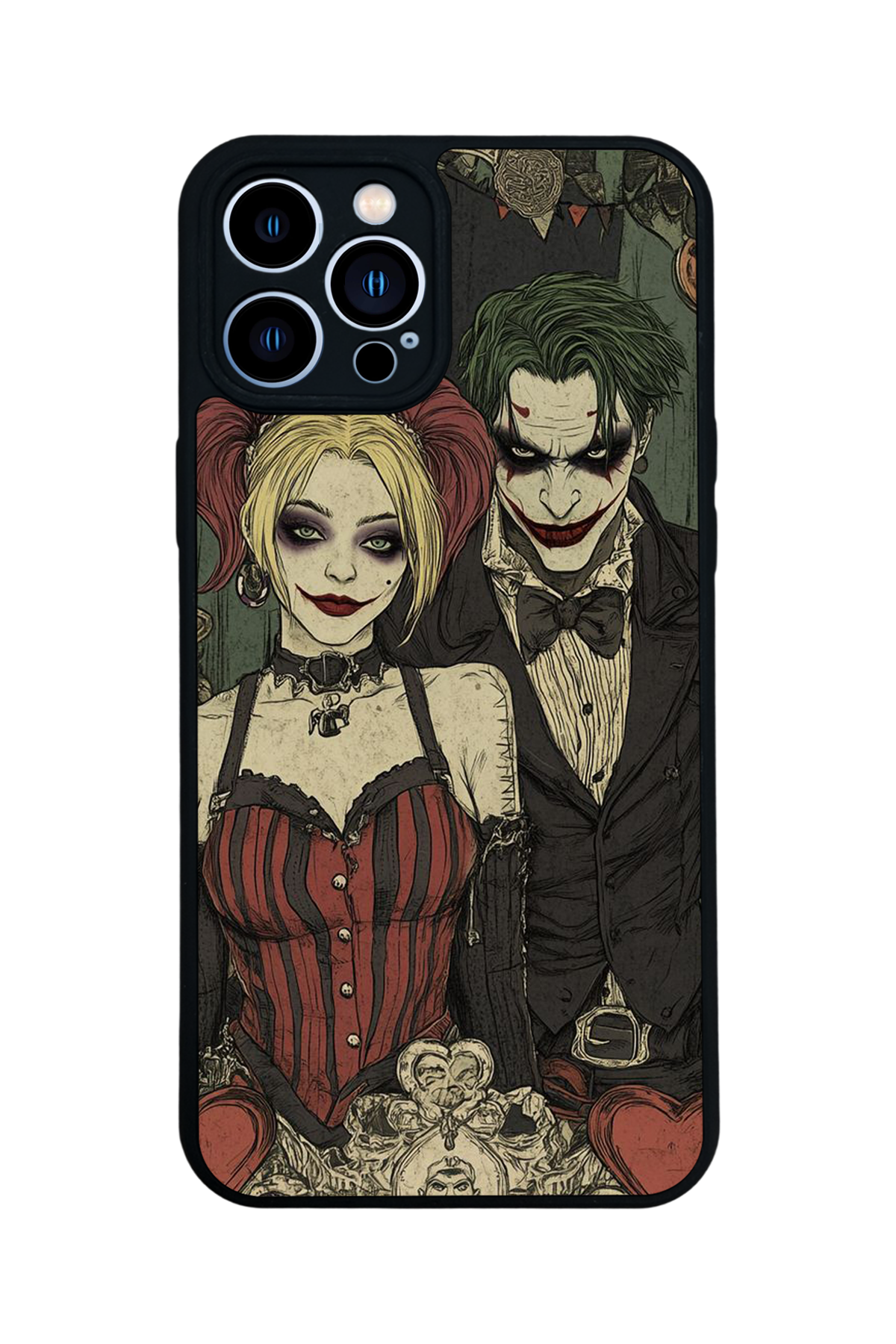 iPhone 13 Pro Max Uyumlu Kalp Love Tasarımlı Glossy Premium Kılıf