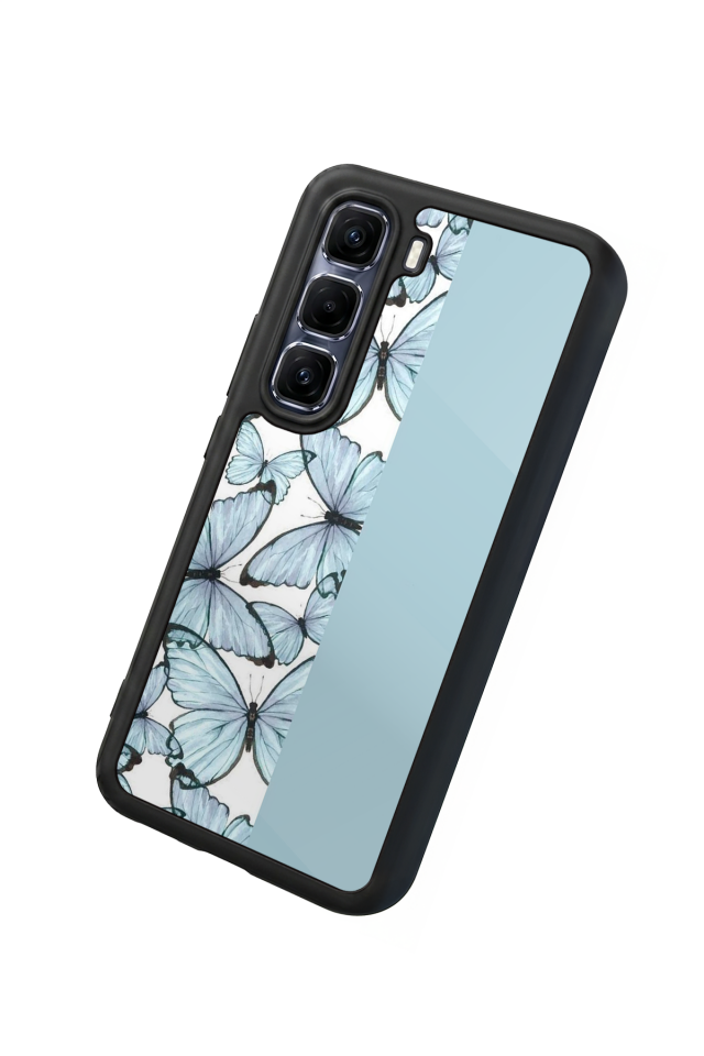 Infinix Hot 60 Pro Plus Uyumlu Kelebek Tasarımlı Glossy Premium Kılıf