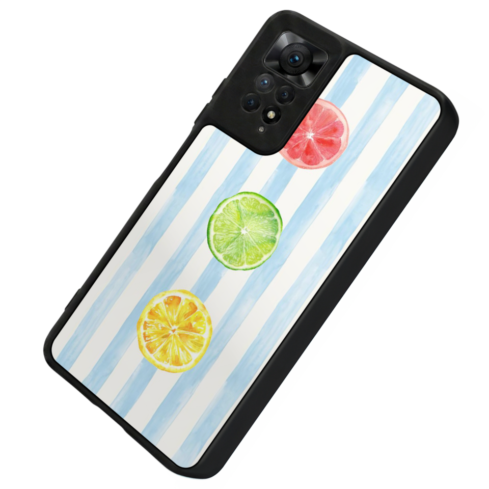 Xiaomi Redmi Note 12 Pro Uyumlu Limon Tasarımlı Glossy Premium Kılıf