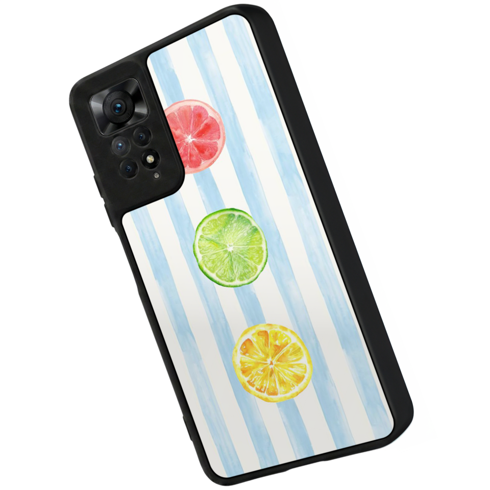 Xiaomi Redmi Note 12 Pro Uyumlu Limon Tasarımlı Glossy Premium Kılıf