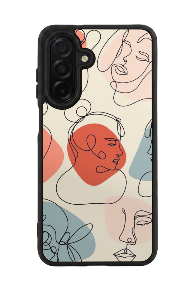 Samsung Galaxy A26 Uyumlu Line Art Tasarımlı Glossy Premium Kılıf