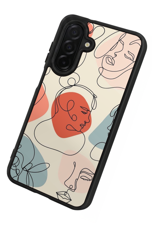 Samsung Galaxy A26 Uyumlu Line Art Tasarımlı Glossy Premium Kılıf