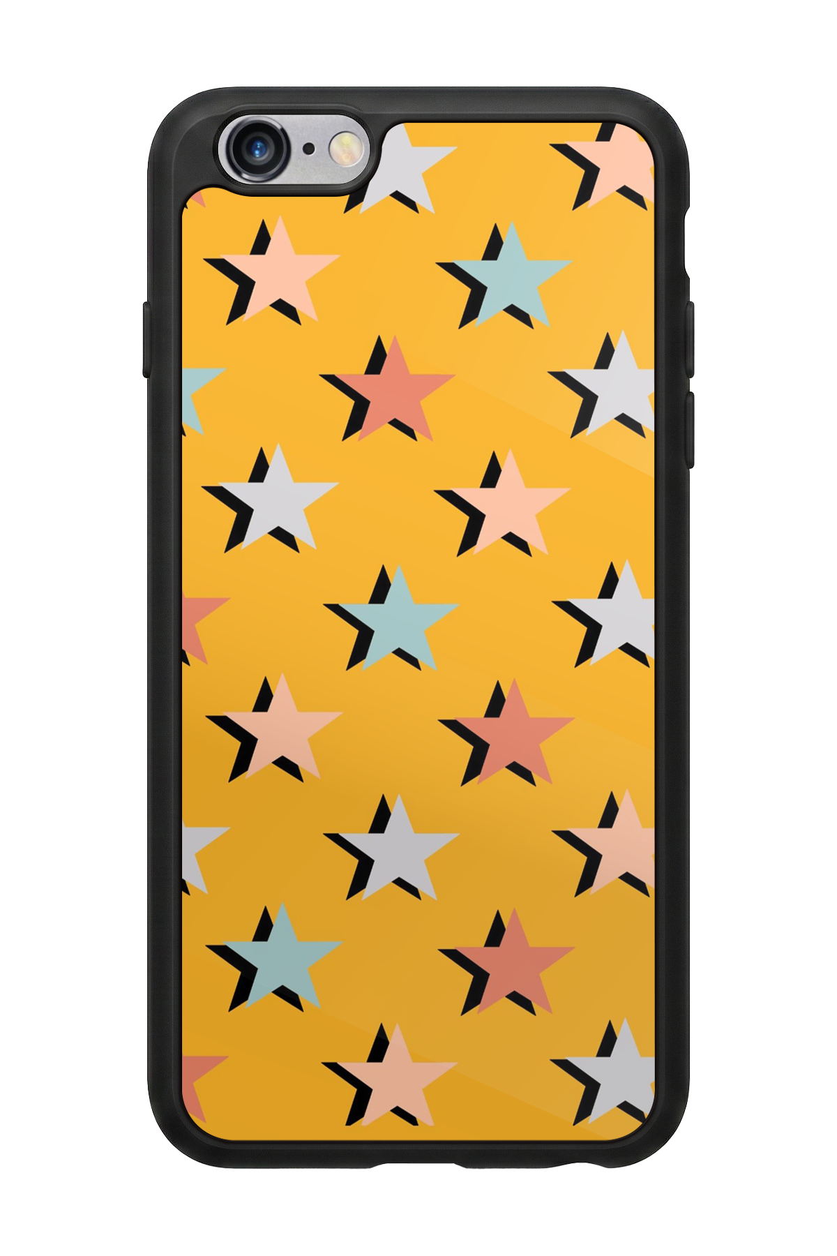 iPhone 6 Plus Uyumlu Retro Yildizlar Tasarımlı Glossy Premium Kılıf