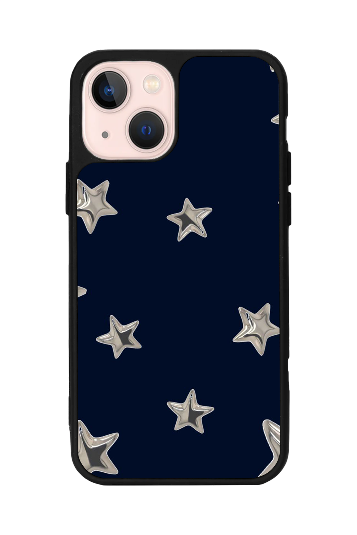 iPhone 13 Mini Uyumlu Retro Yildizlar Tasarımlı Glossy Premium Kılıf