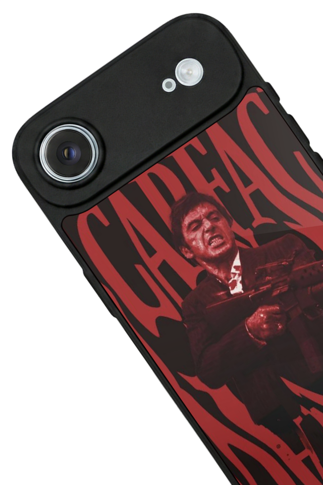 iPhone 17 Air Uyumlu Scarface Tasarımlı Glossy Premium Kılıf
