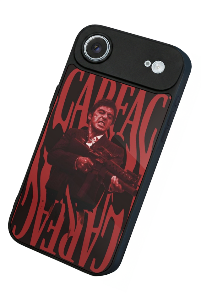 iPhone 17 Air Uyumlu Scarface Tasarımlı Glossy Premium Kılıf