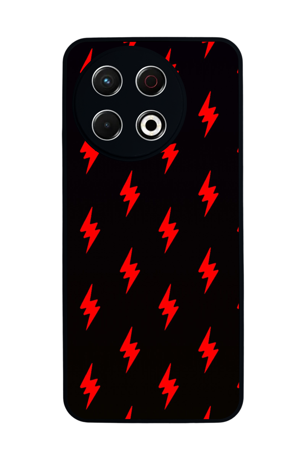 Tecno Spark 30 Pro Uyumlu Simsek Tasarımlı Glossy Premium Kılıf