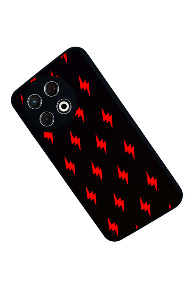 Tecno Spark 30 Pro Uyumlu Simsek Tasarımlı Glossy Premium Kılıf