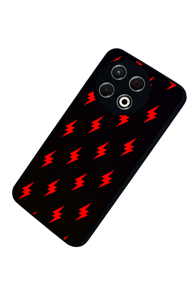 Tecno Spark 30 Pro Uyumlu Simsek Tasarımlı Glossy Premium Kılıf