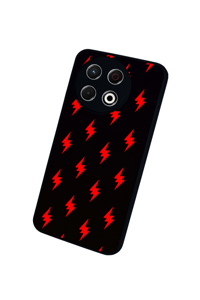 Tecno Spark 30 Pro Uyumlu Simsek Tasarımlı Glossy Premium Kılıf